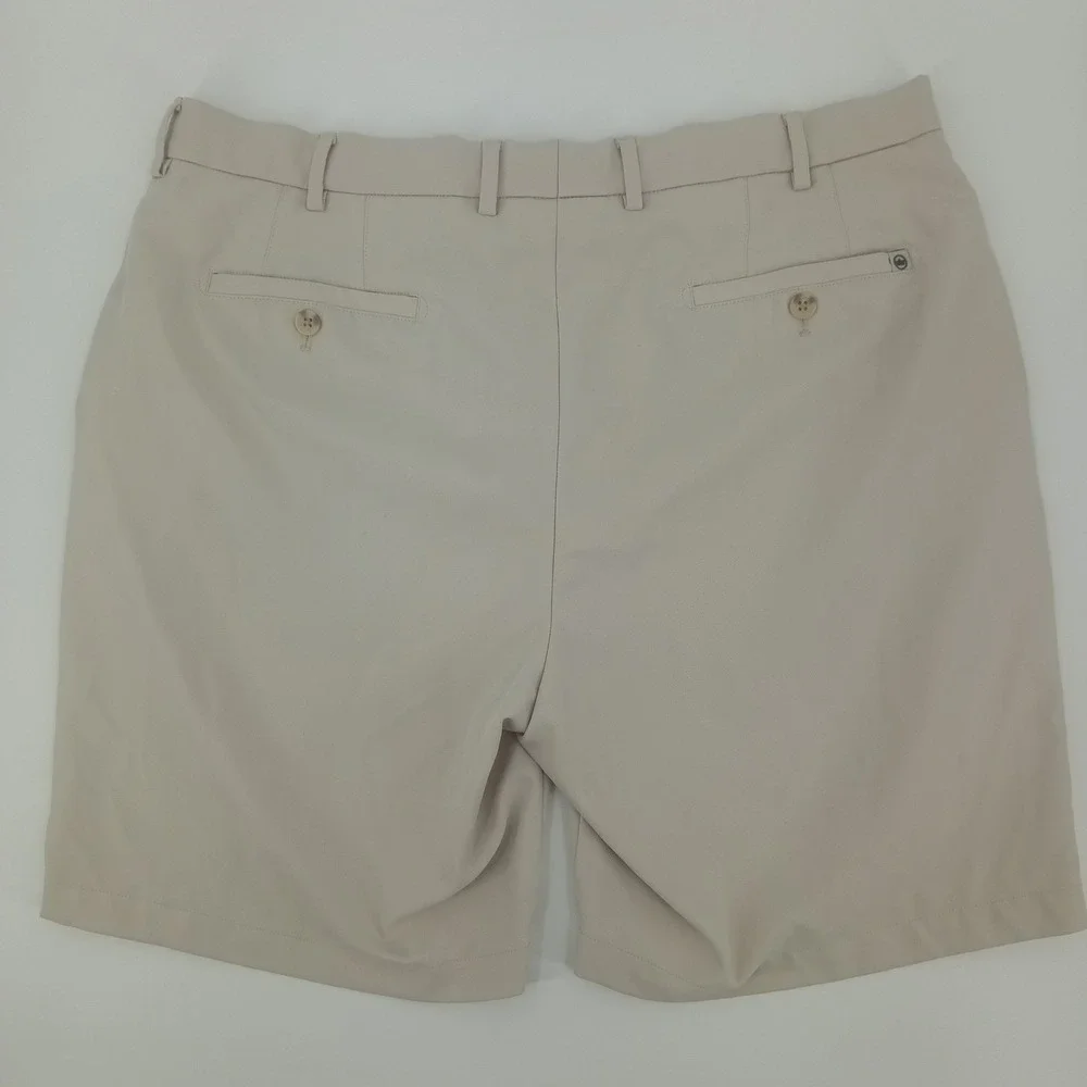 Peter Millar Crown Sport Mens Stone Beige Performance Golf Shorts 38 ME0EB82